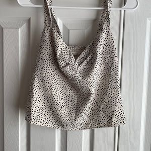 Abercrombie & Fitch Knot Cropped Blouse